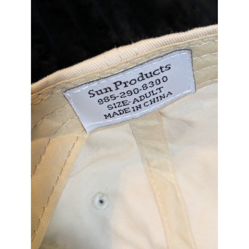 Sun Products New Orleans Bourbon St Hat Tan Blue Distressed Baseball Cap Adult - Picture 8 of 8